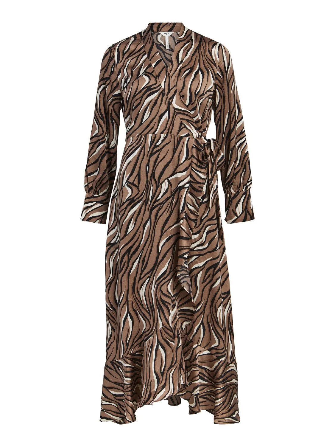 Dulcia Wrap Dress (Fossil/Zebra)