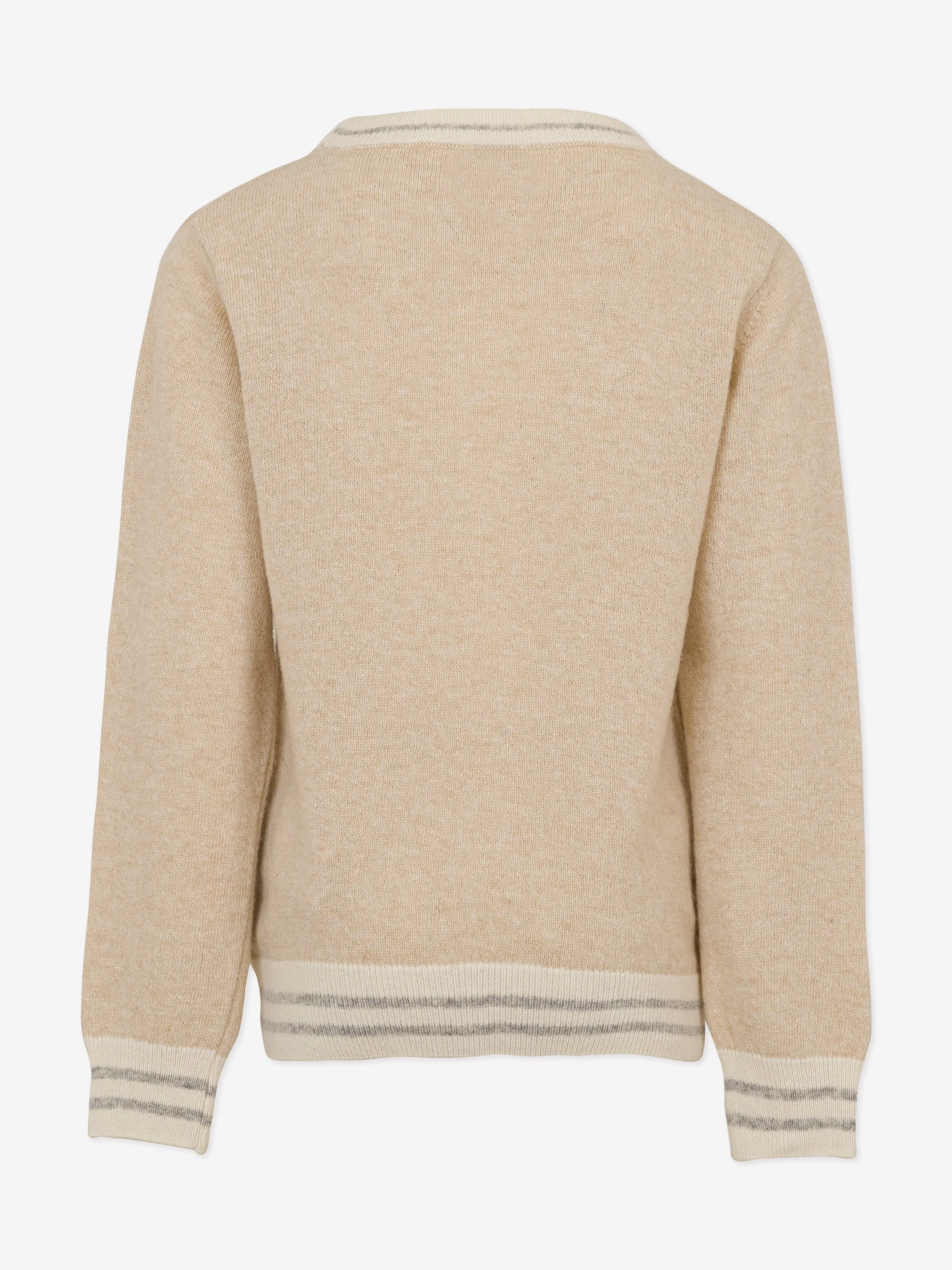 Eleventy Boys Logo Jumper in Beige