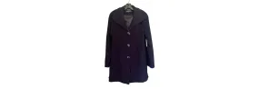 Ellen Tracy Wool Coat Plum -  SZ 2