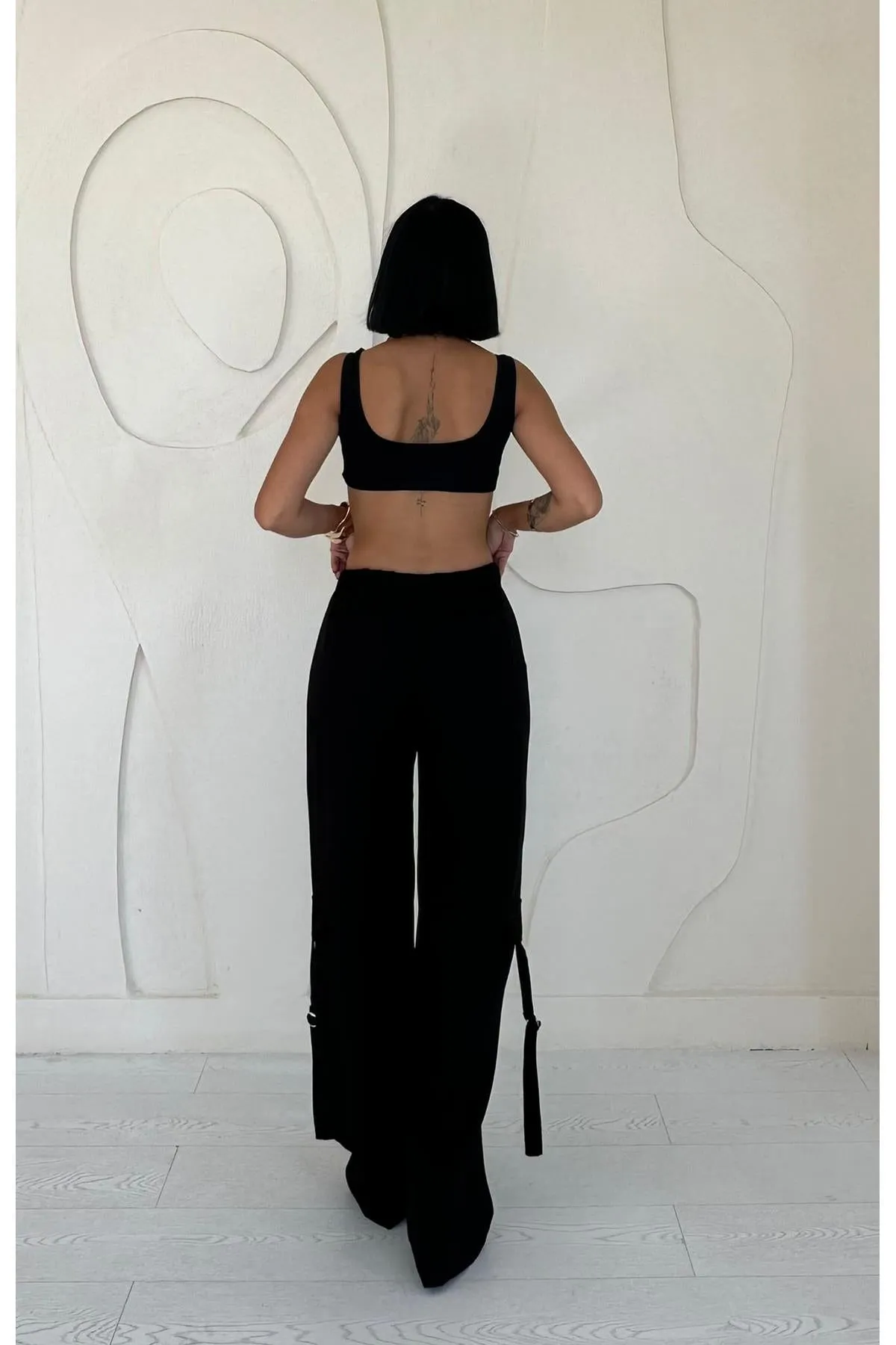 ELS Front Zipper Pants - Black - Pleasant Grove
