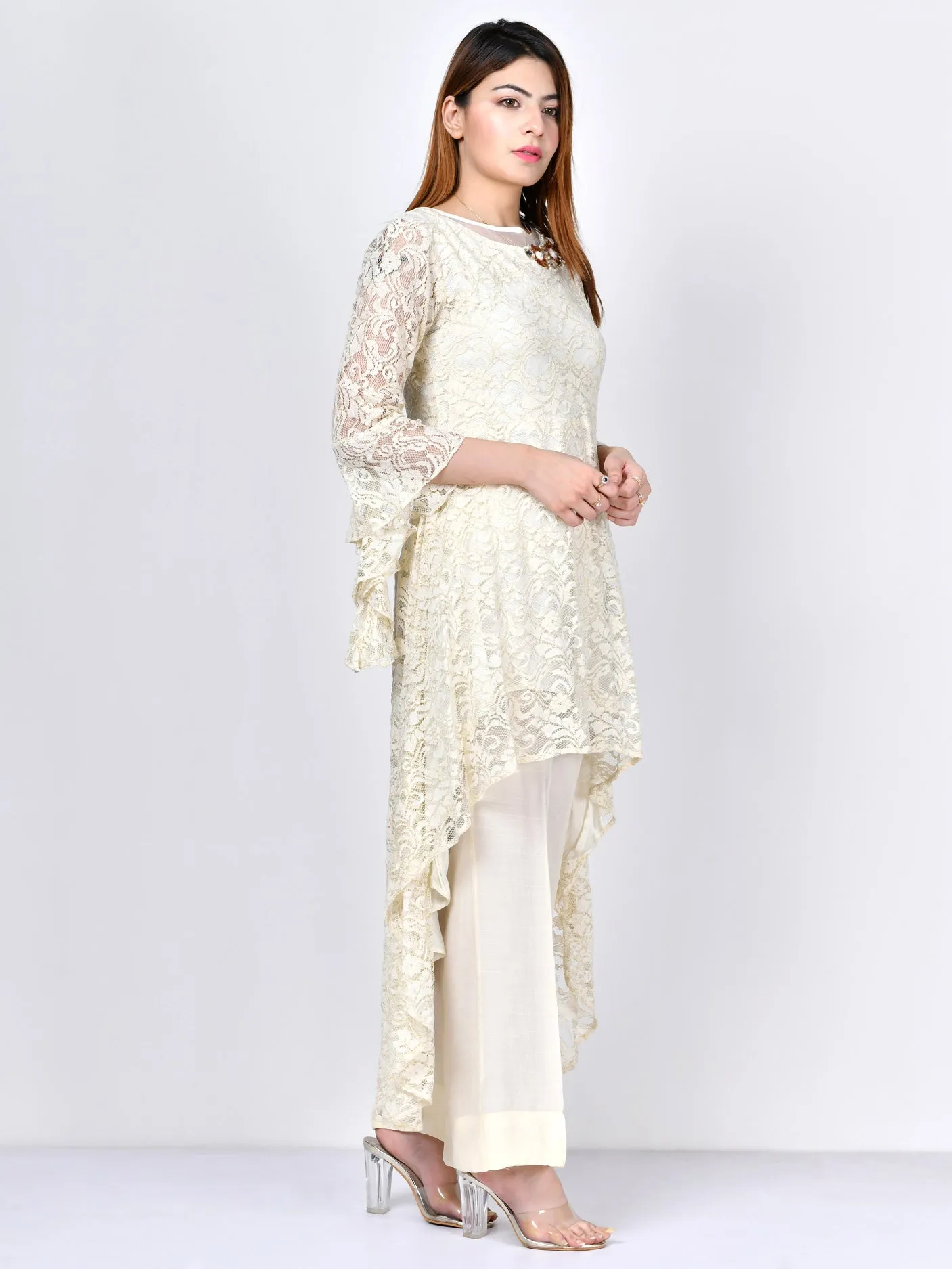 Embellished Net Suit