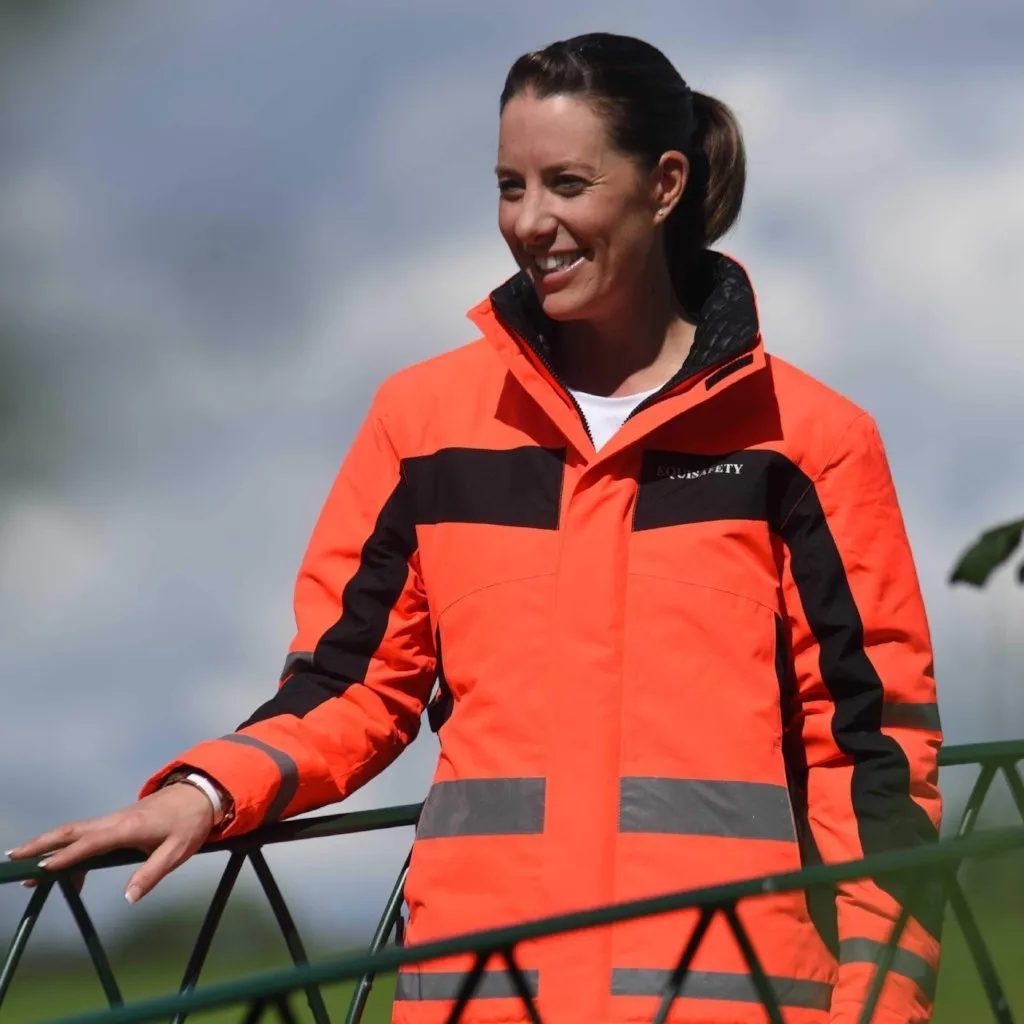 Equisafety Winter Reversible Inverno Jacket Red/Orange