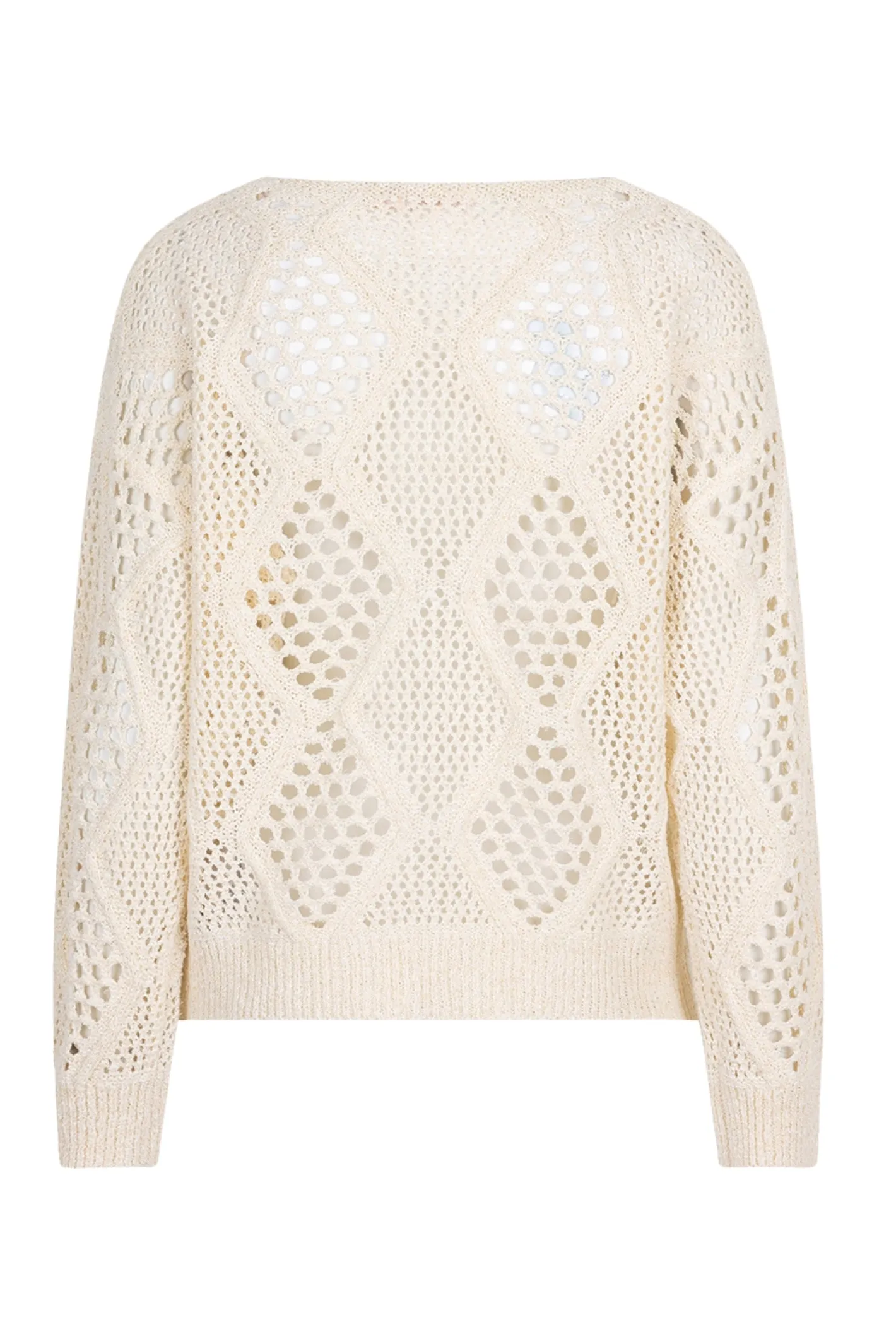 EsQualo 02000 Sweater Ajour in Ivory