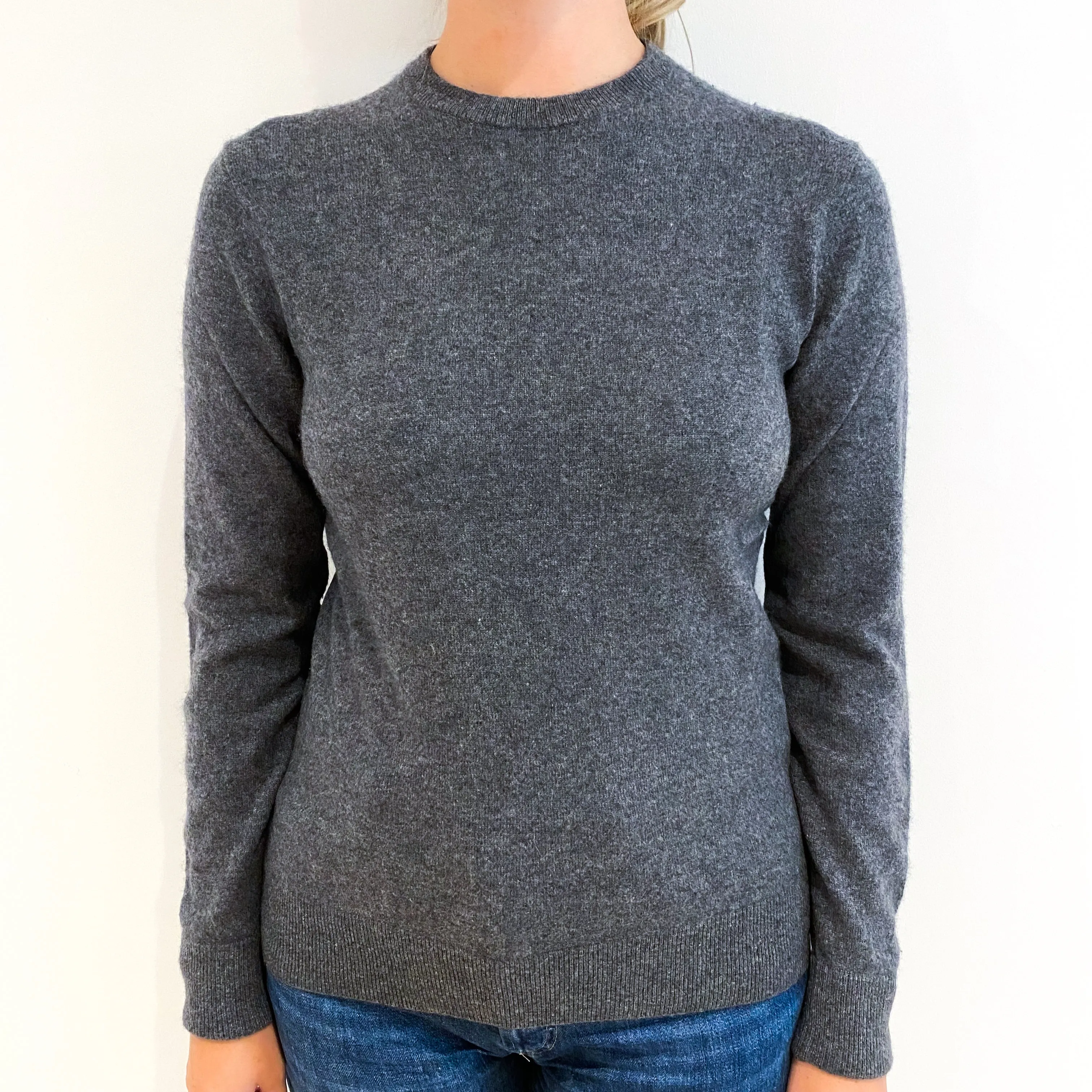 Everlane Slate Grey Cashmere Crew Neck Jumper Small