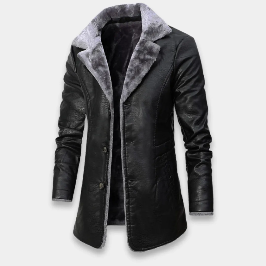 Fabio Ricci | Leather Overcoat