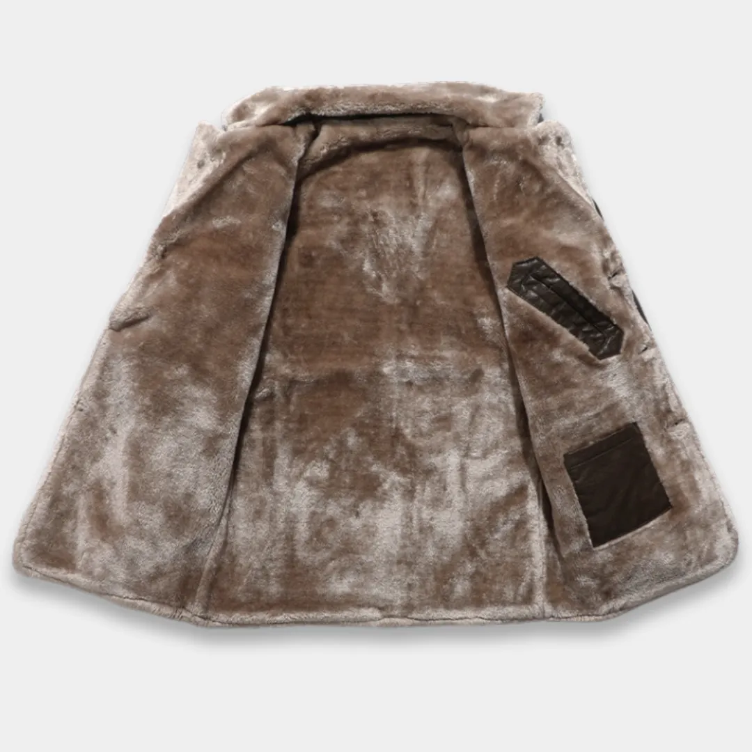 Fabio Ricci | Leather Overcoat