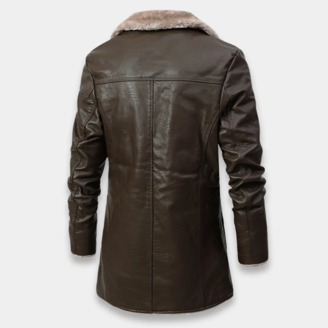 Fabio Ricci | Leather Overcoat