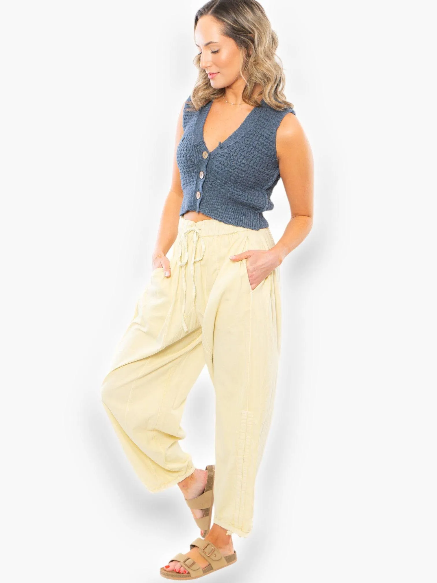 Free People Khaki Chino Hadley Poplin Pants