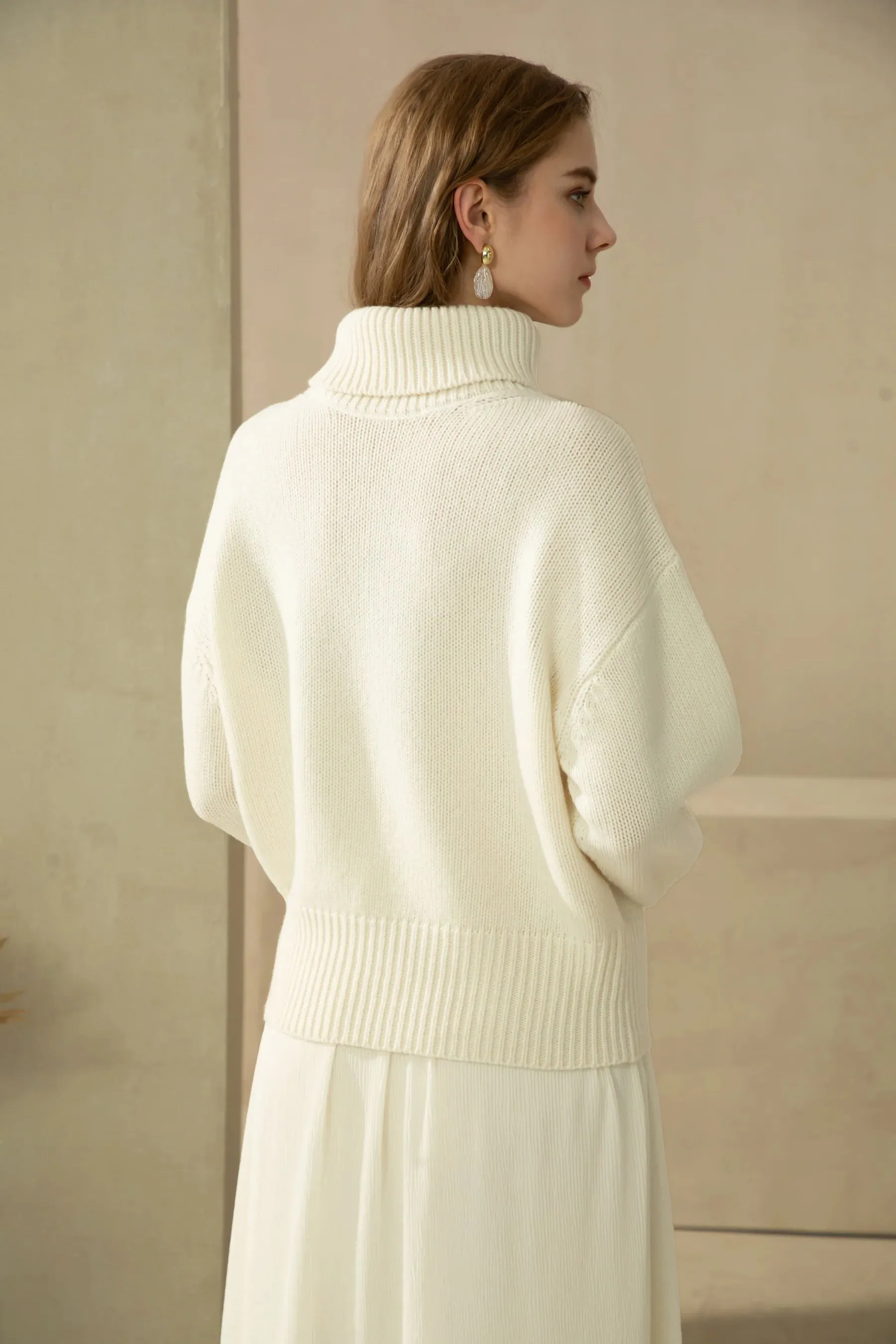 GDS Thistle Wool Knit Jumper | White
