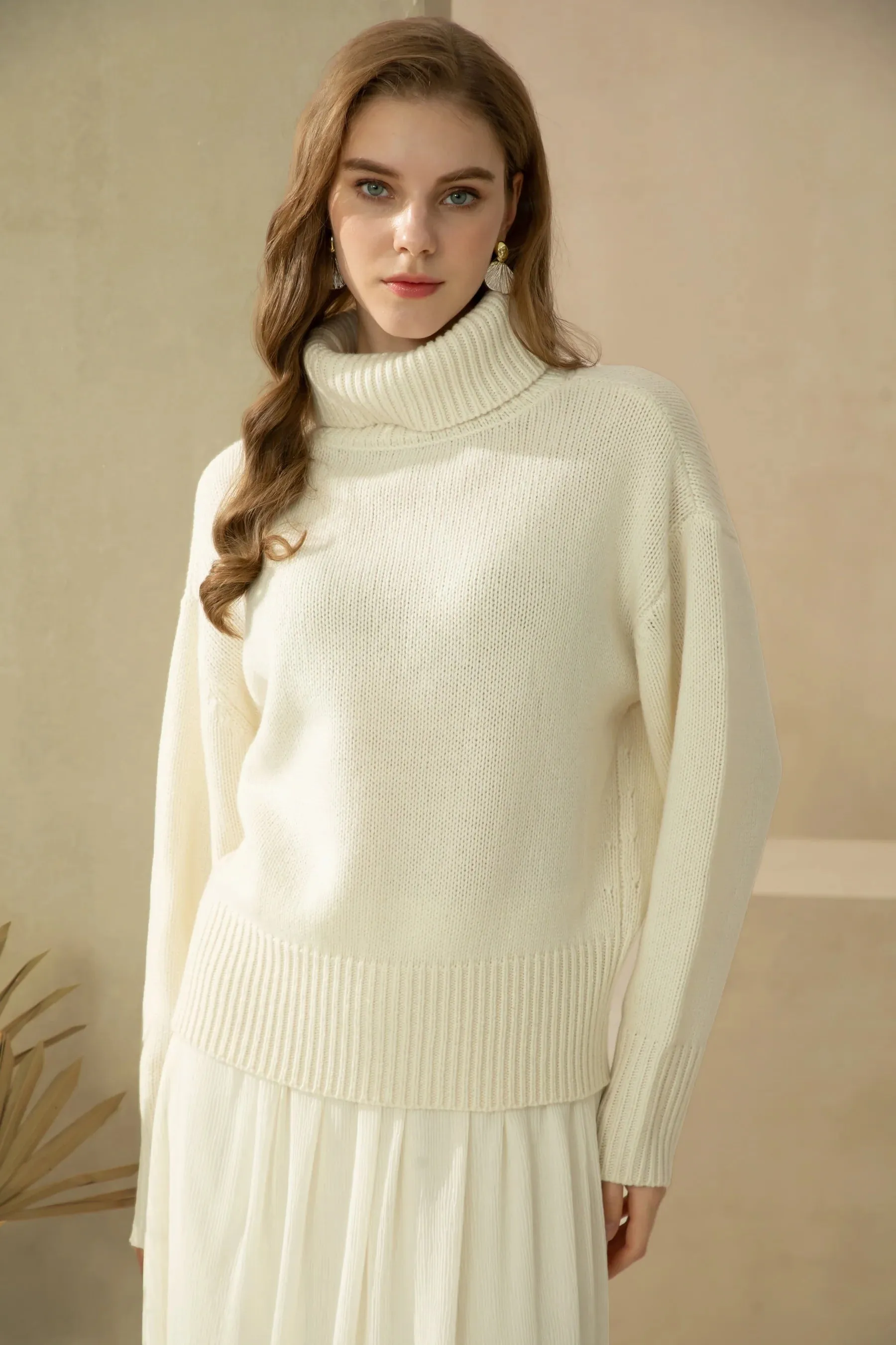 GDS Thistle Wool Knit Jumper | White