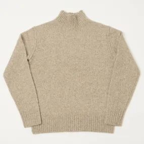 Hartford Knit Turtle Neck Jumper - Natural