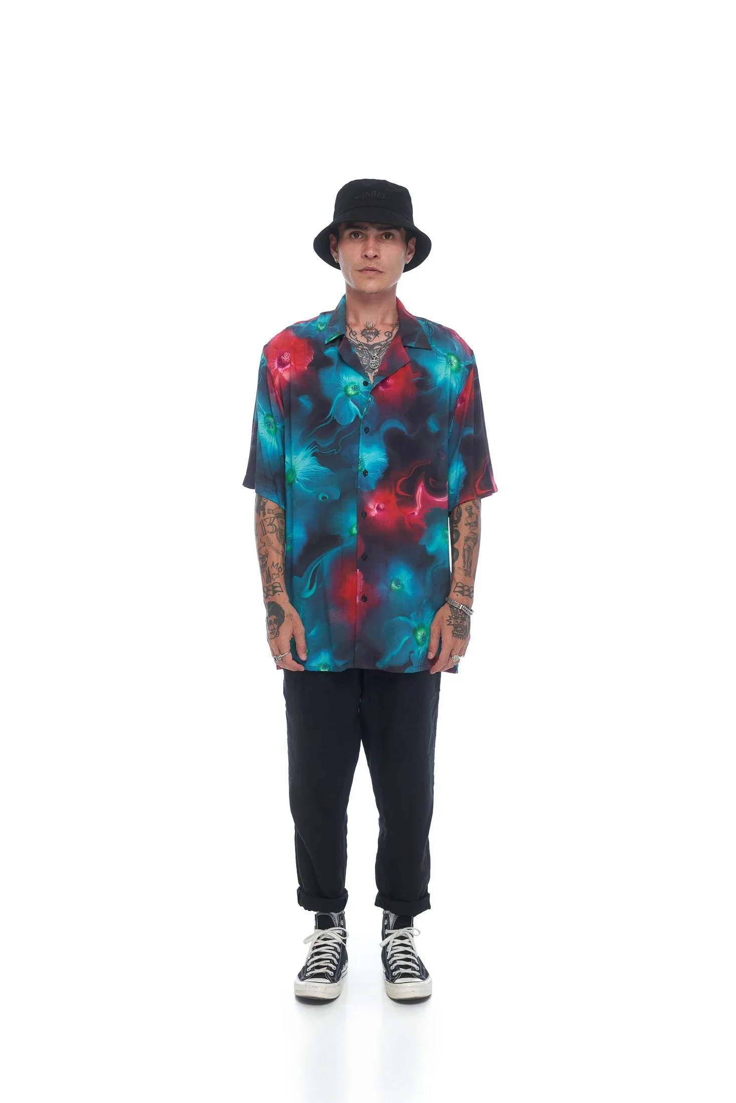 Hawaiian Bowler SS - Black