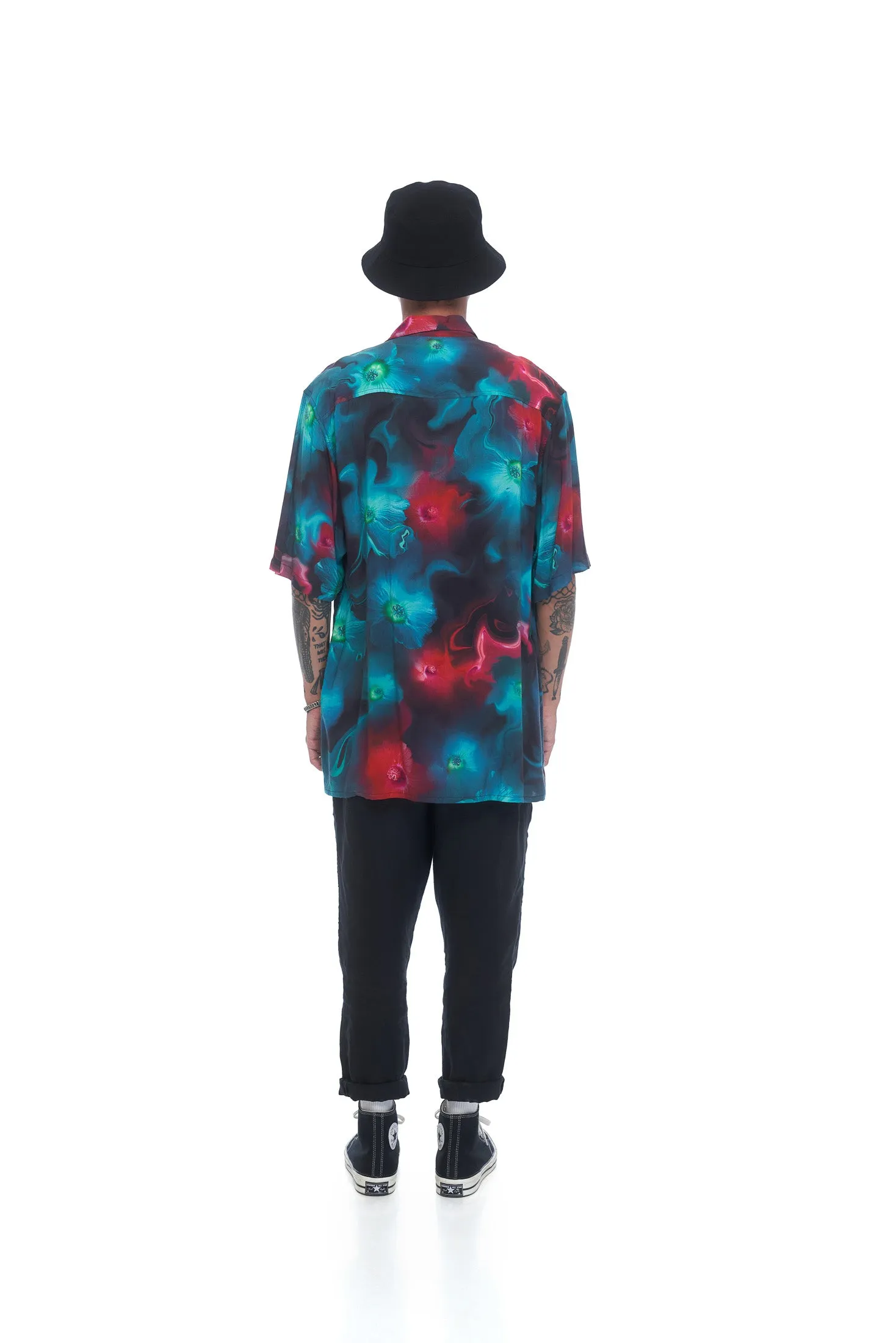 Hawaiian Bowler SS - Black
