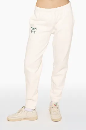 HEAVYWEIGHT SWEATS REEBOK X SET DRAWSTRING SWEATPANTS - BLANC