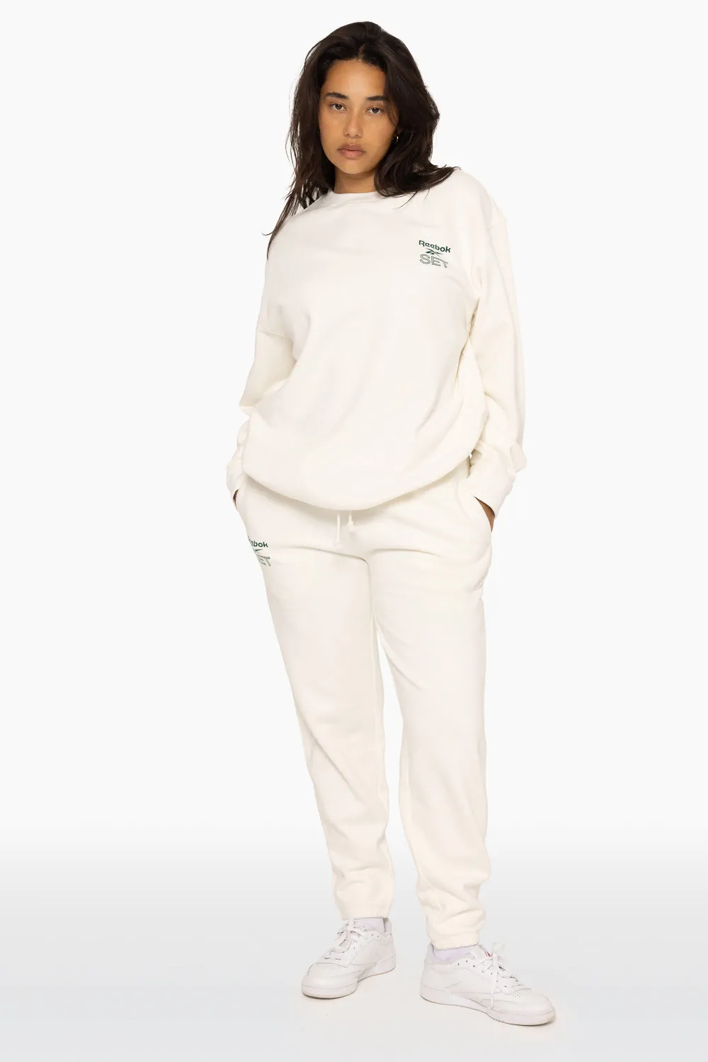 HEAVYWEIGHT SWEATS REEBOK X SET DRAWSTRING SWEATPANTS - BLANC