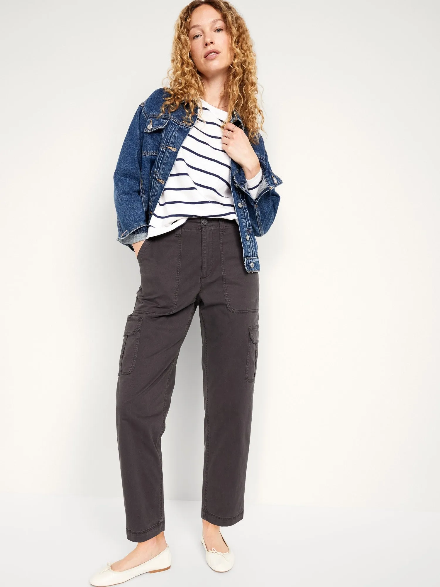 High-Waisted OGC Chino Cargo Pants