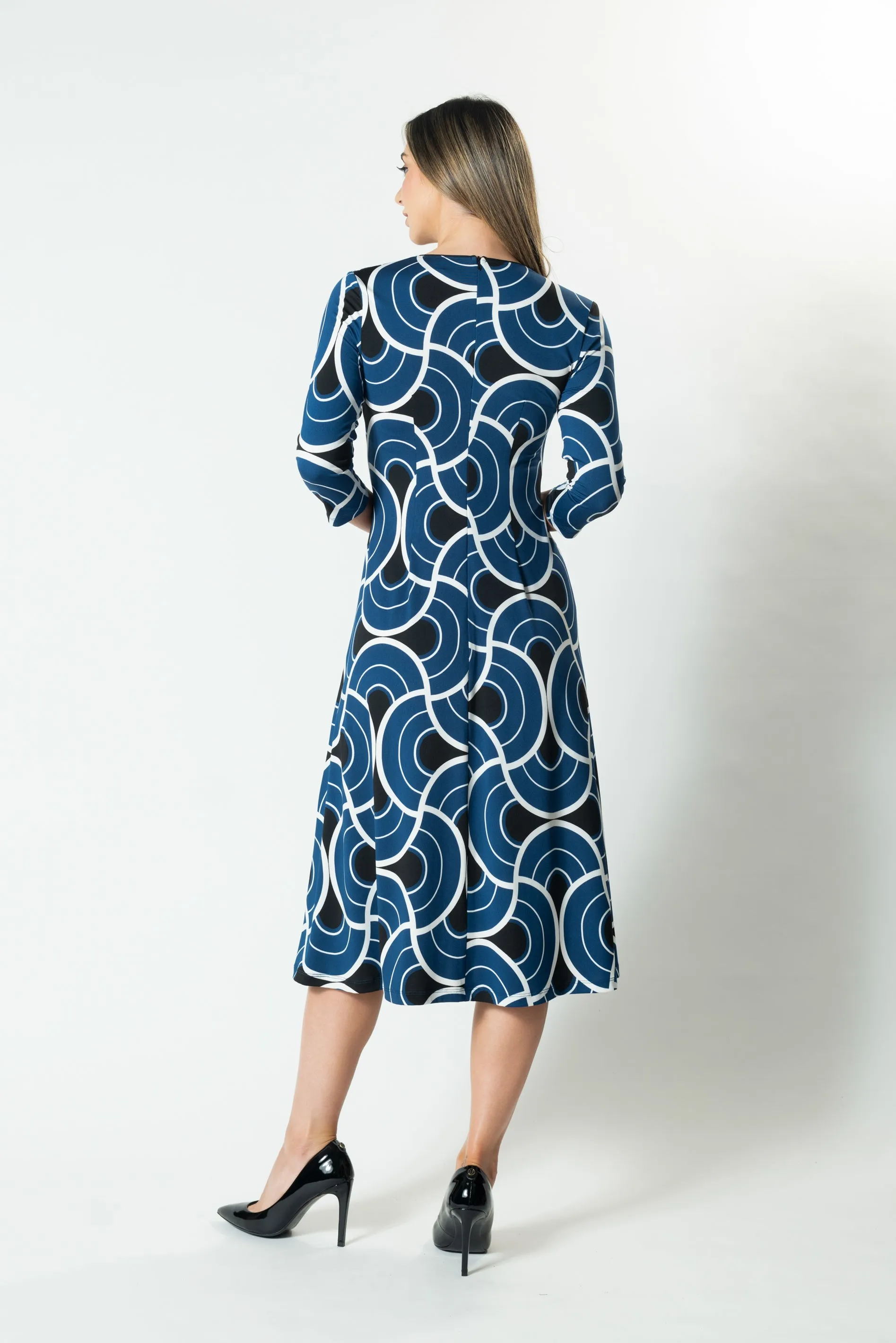 HORIZONS Wrap Front A-Line Dress