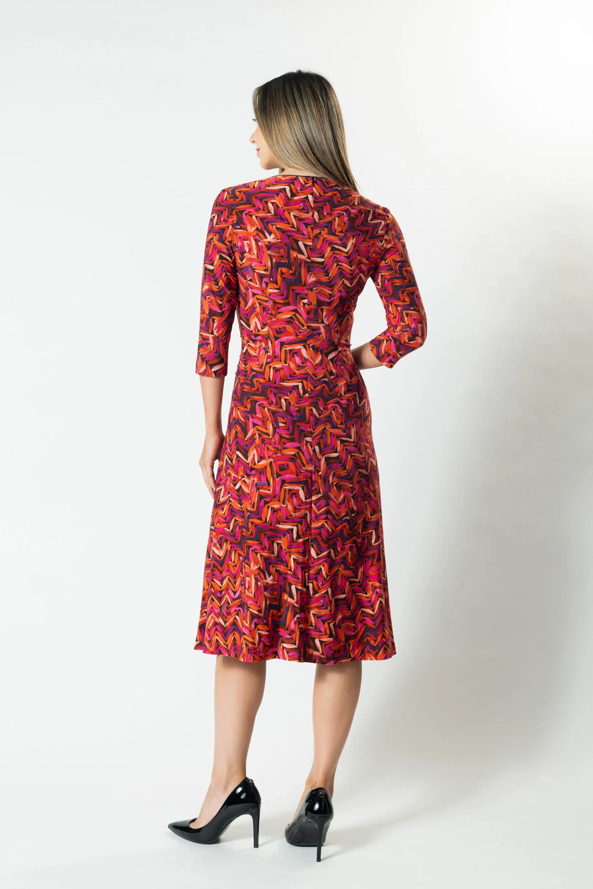HORIZONS Wrap Front A-Line Dress