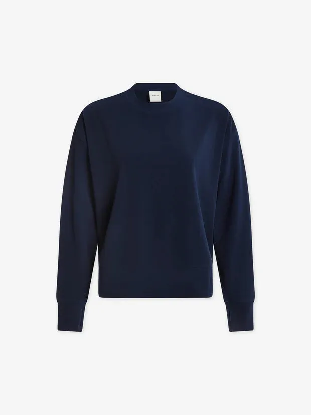 Horton Side Zip Midlayer Dark Sapphire