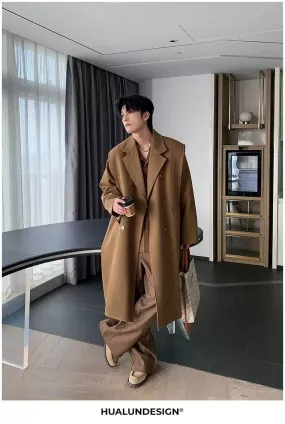 Hua Structured Double Breasted Overcoat