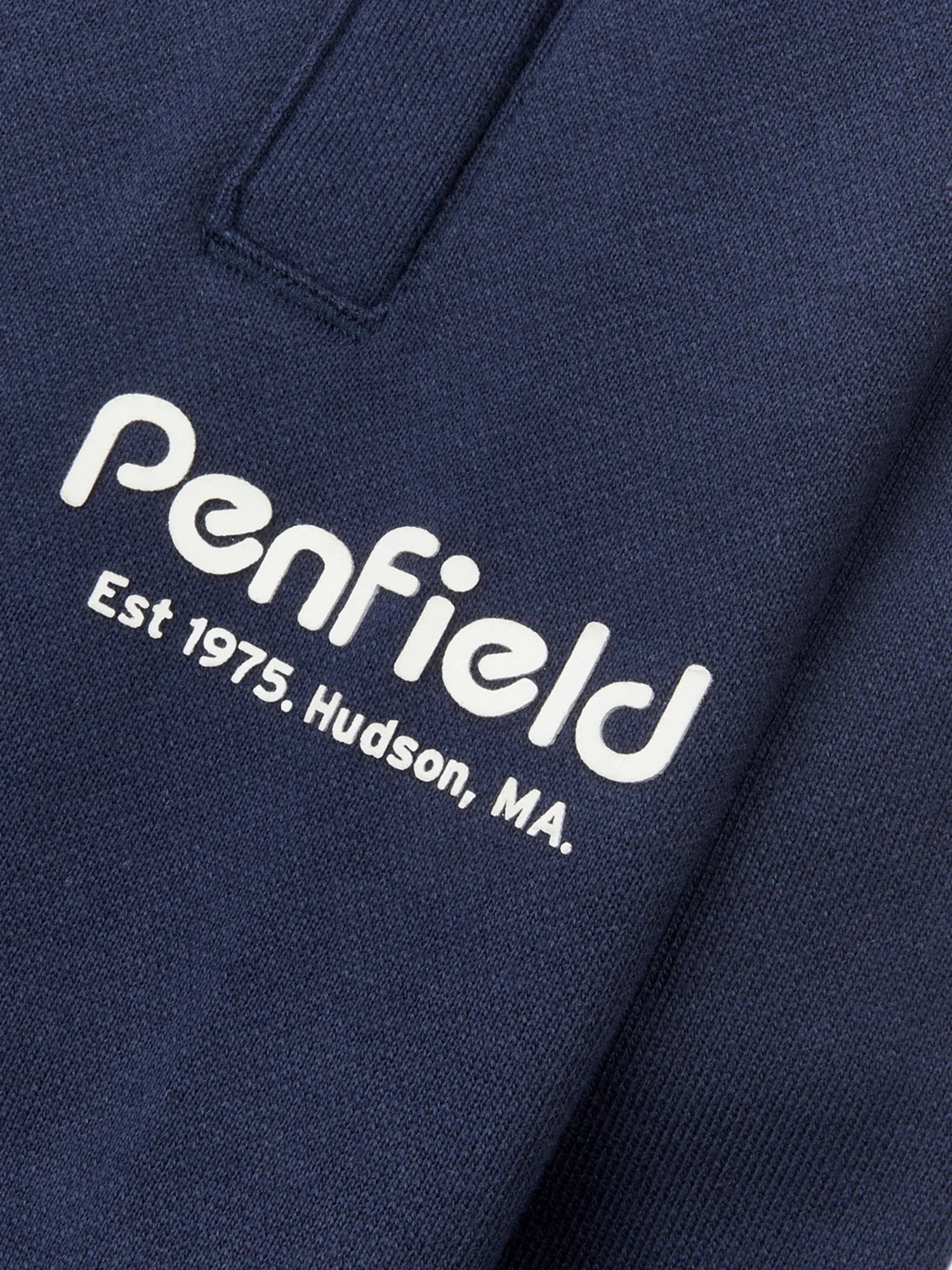 Hudson Script Sweatpants in Navy Blue
