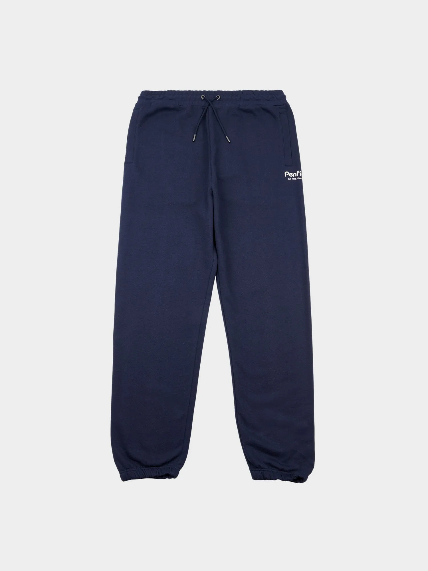 Hudson Script Sweatpants in Navy Blue