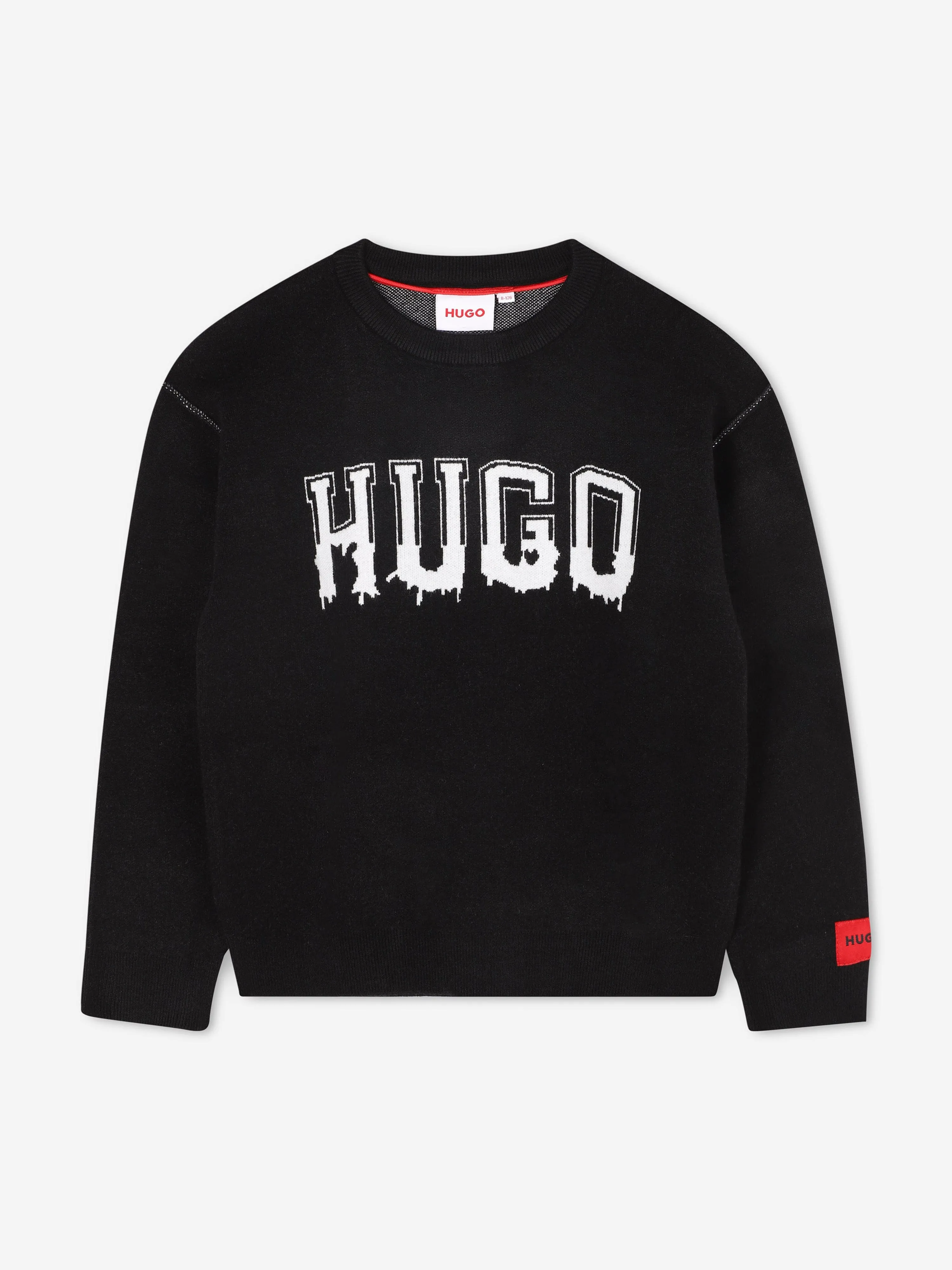 Hugo Boys Logo Jumper in Black