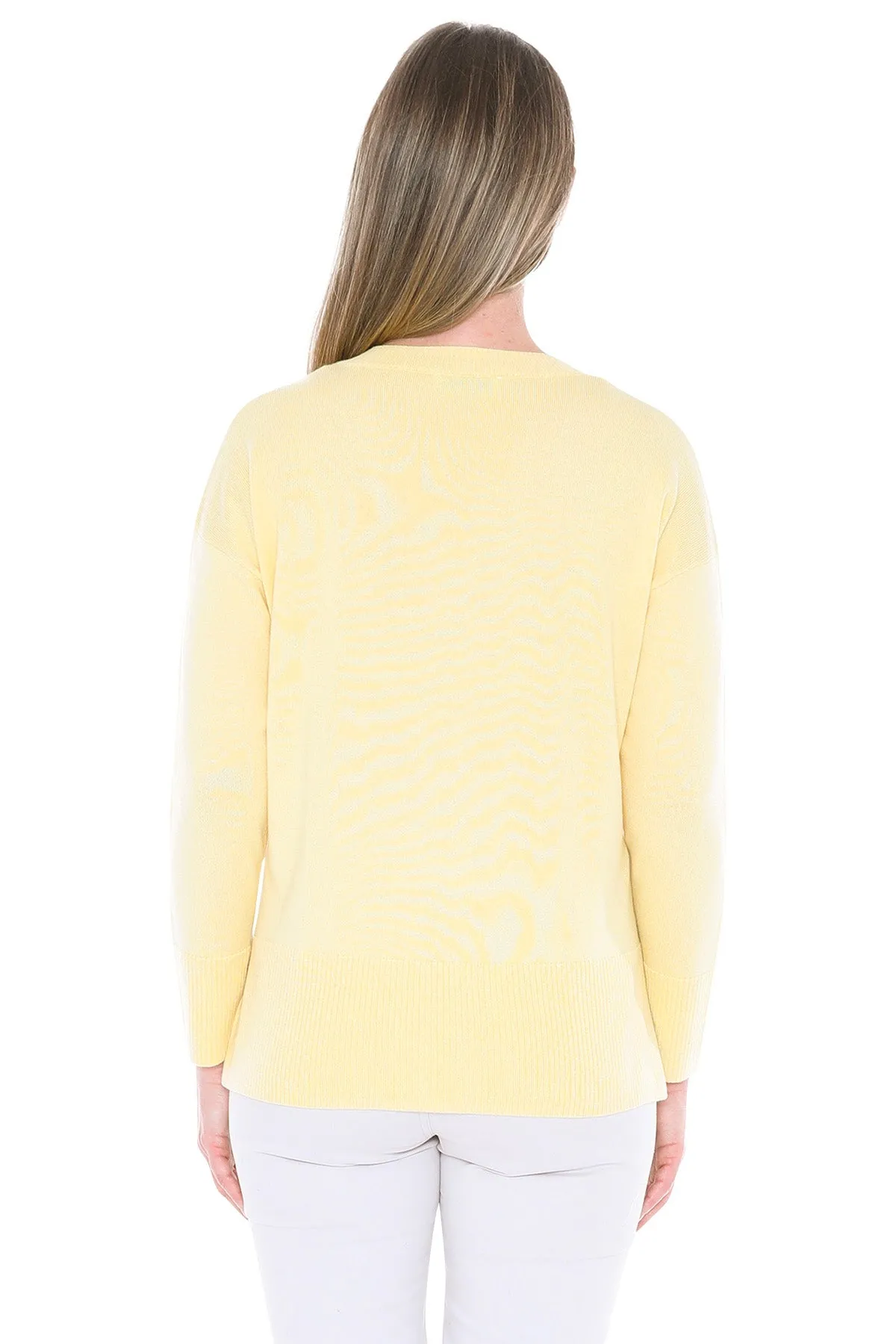 Jump V-Neck Rib Detail Jumper