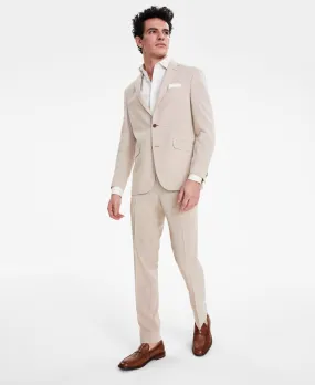 Kenneth Cole Reaction Mens Slim fit Dress Pants 34 / 32 Brown Stretch