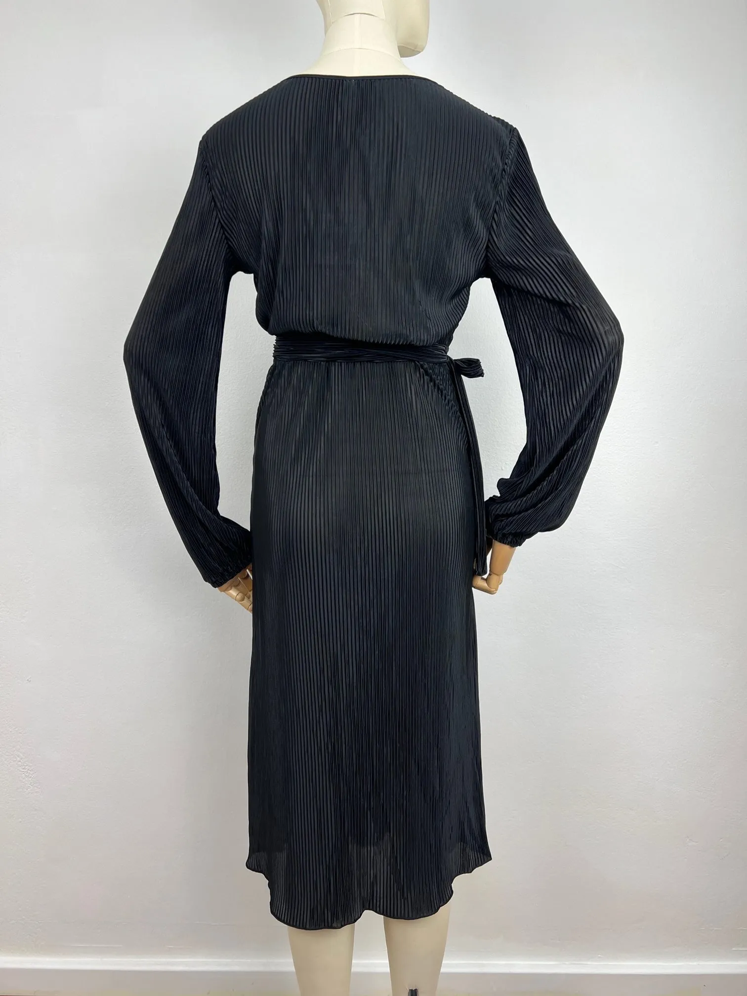 LA1178SS Pleated Wrap Dress