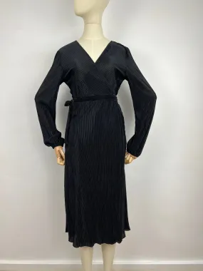 LA1178SS Pleated Wrap Dress