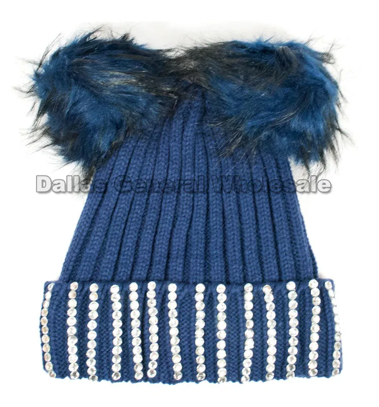 Ladies Pom Pom Ball Insulated Beanie Caps Wholesale
