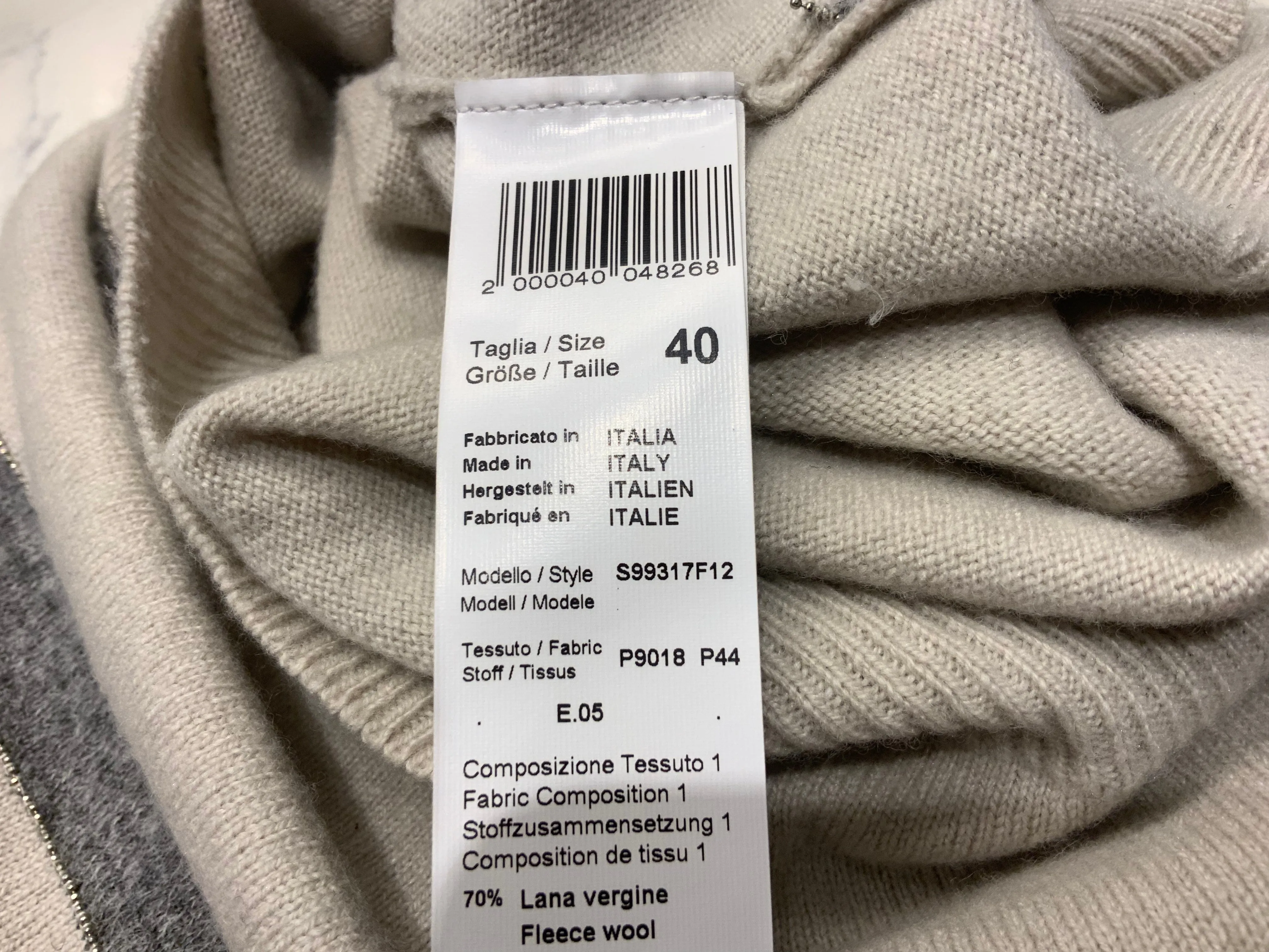 Le Civette Monili Cashmere & Wool Alpaca insert sweater jumper Size I 40 S Small ladies