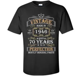 Made in 1946 Tshirt- 70 Years Old- Ideal 70th Birthday Gift