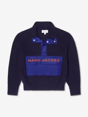 MARC JACOBS Boys High Collar Jumper in Navy