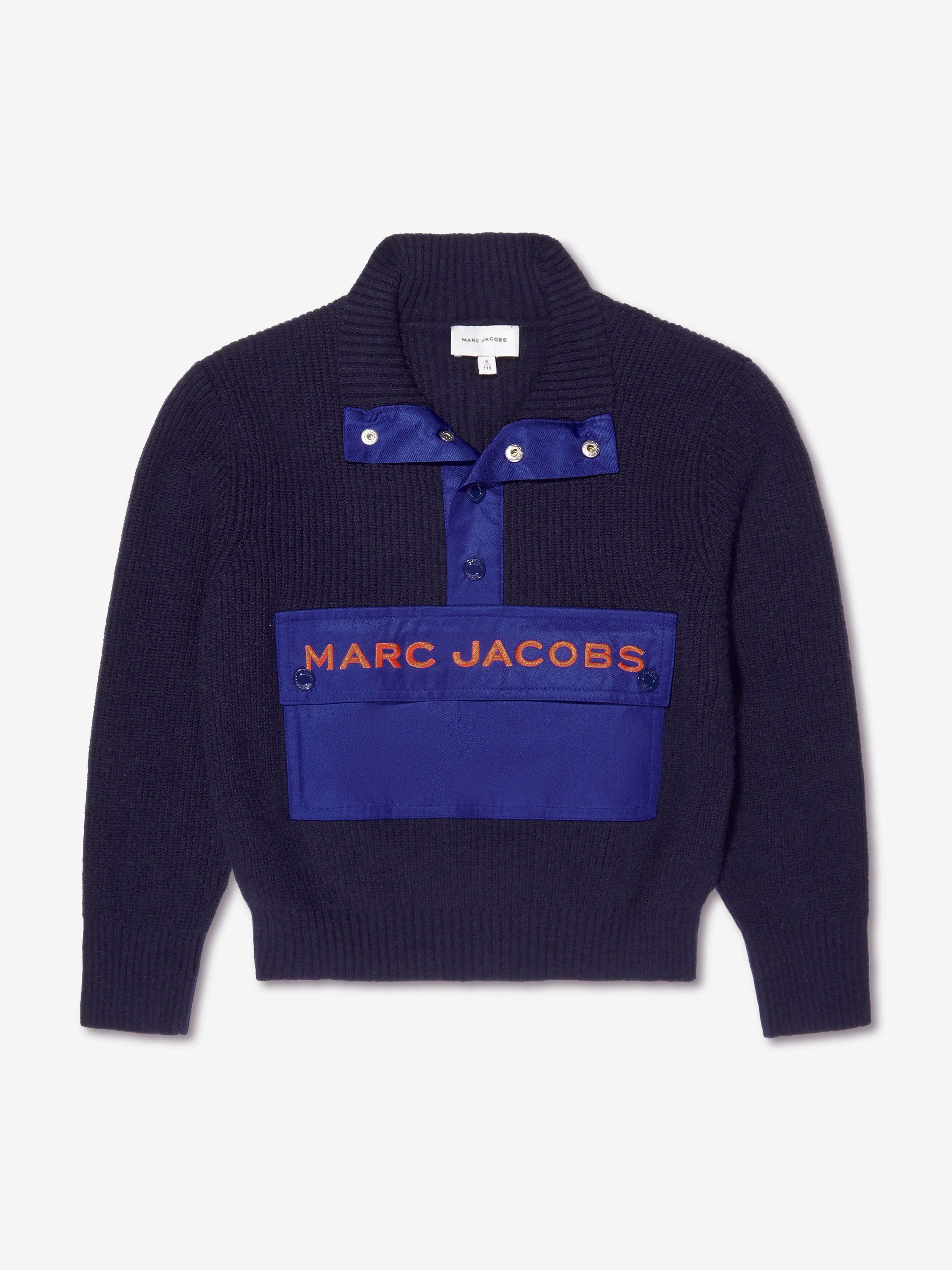 MARC JACOBS Boys High Collar Jumper in Navy