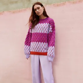 Marissa Bubble Stitch Stripe Jumper - Multi