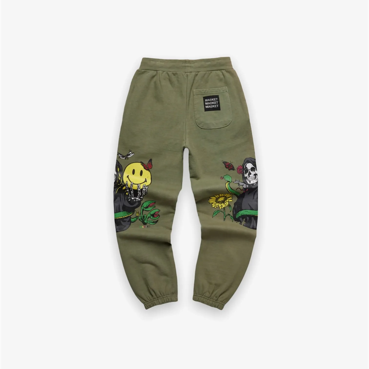 Market Smiley Look At The Bright Sweatpants Sage Green