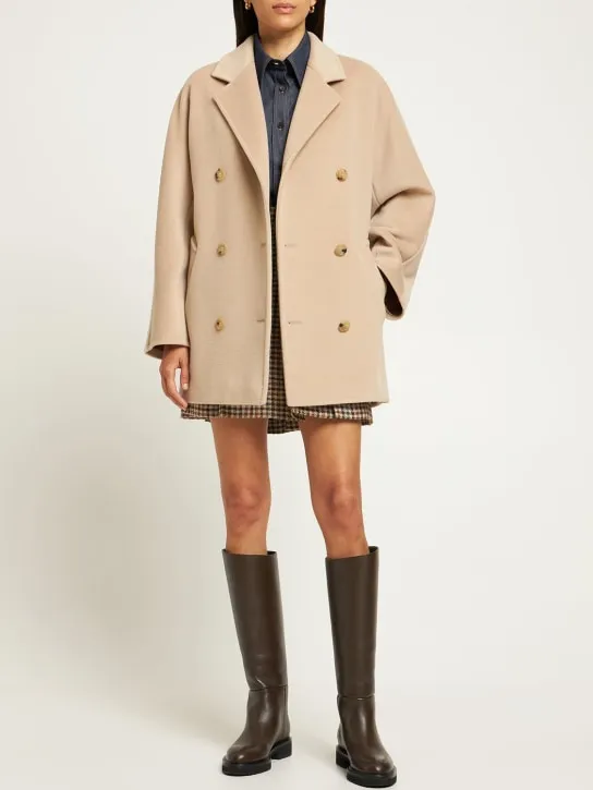 Max Mara   Rebus wool &amp; cashmere short coat 