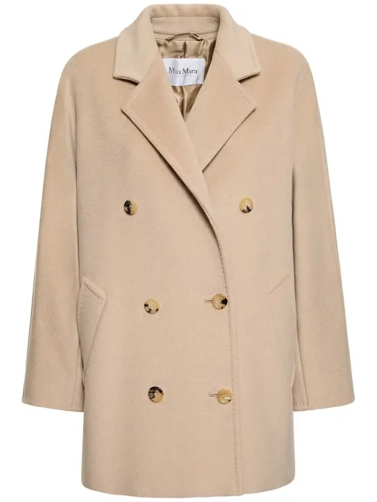 Max Mara   Rebus wool &amp; cashmere short coat 
