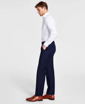 Michael Kors Mens Classic fit Dress Pants 34 / 29 Blue Solid Stretch
