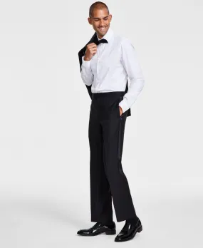Michael Kors Mens Classic fit Tuxedo Dress Pants 33 / 32 Black Solid