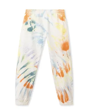 Mixed Dyed Multi Splatter Sweatpants - Natural