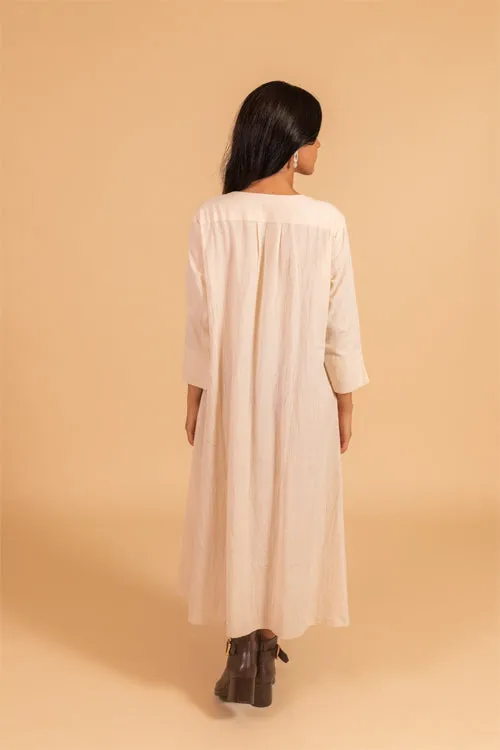 Moralfibre  Side Kali Dress In Stripes And Kora Fabric From "Shapes Collection "