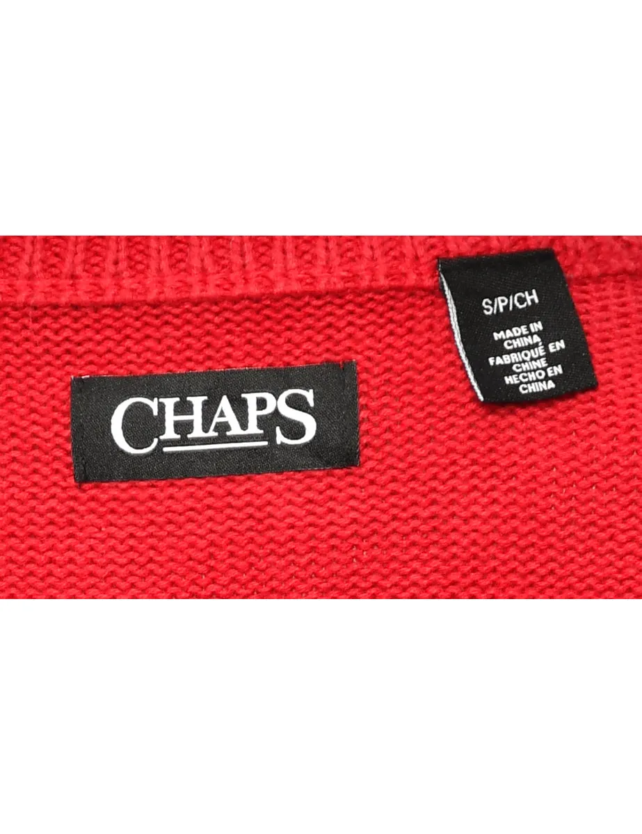 Nordic Red Christmas Jumper - S