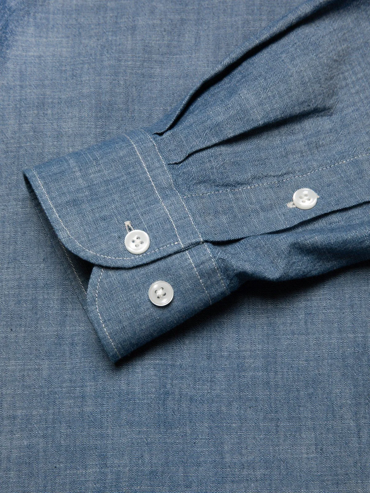 Nudie Jeans George Chambray Shirt: BLUE