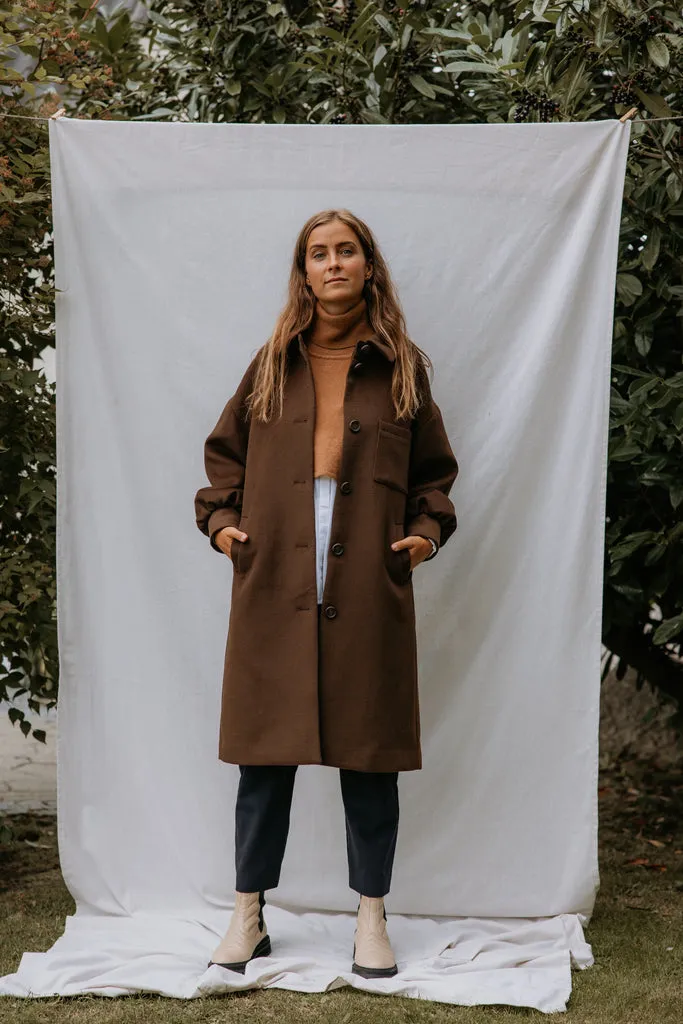 Orfeus W, Coat - Mocha