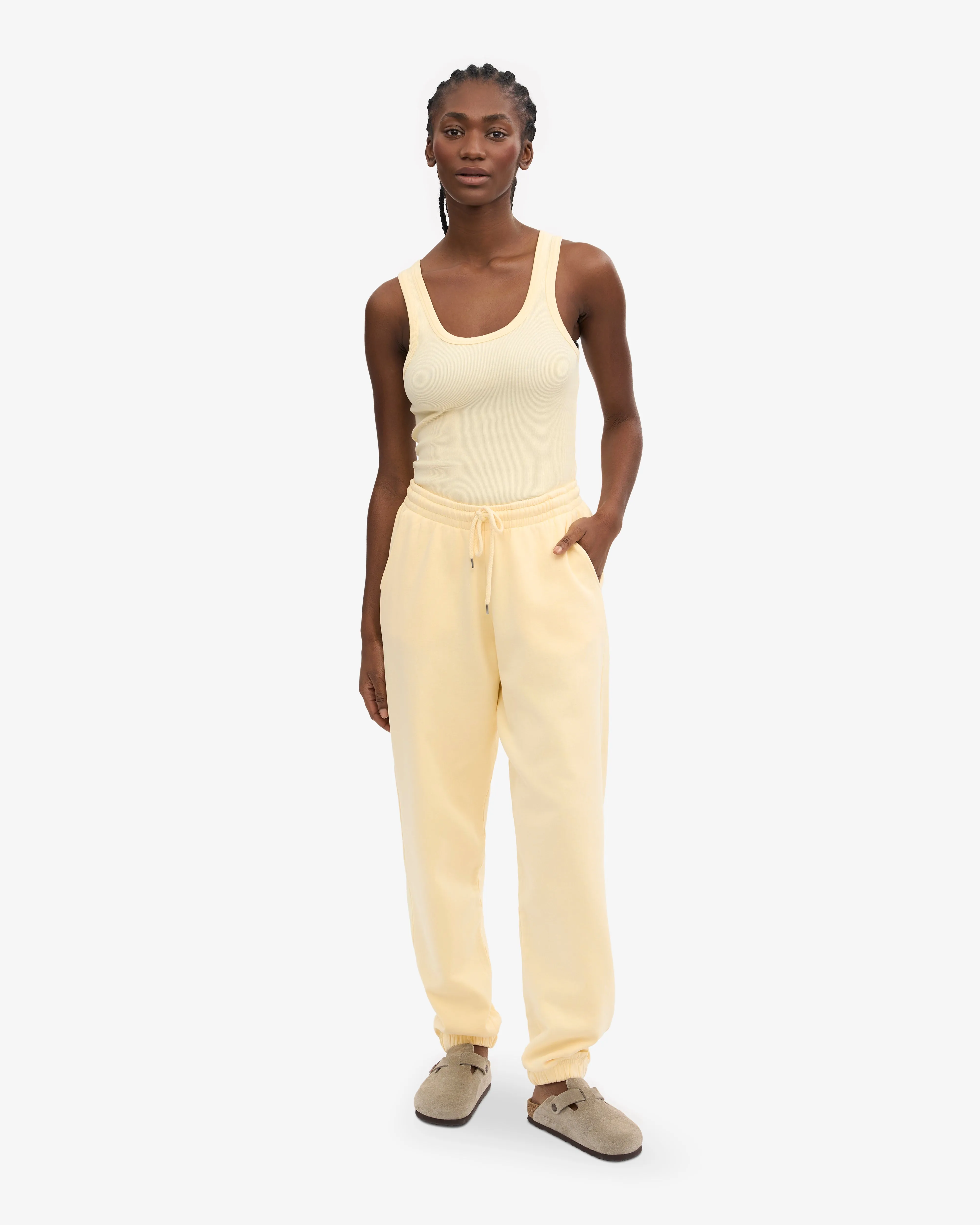 Organic Sweatpants - Soft Yellow
