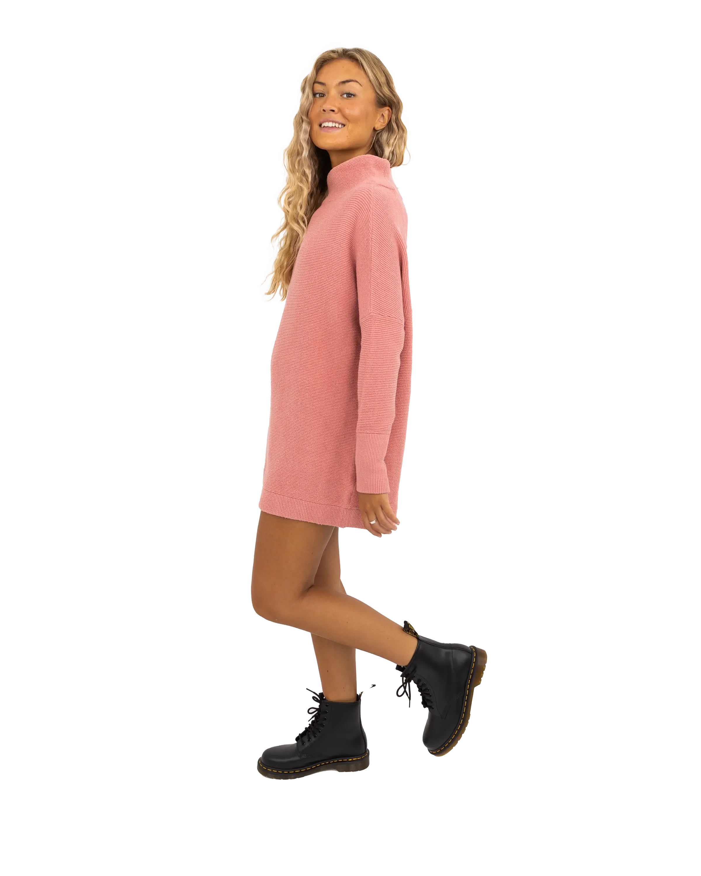 Ottoman Slouchy Tunic Jumper in Sun Sand
