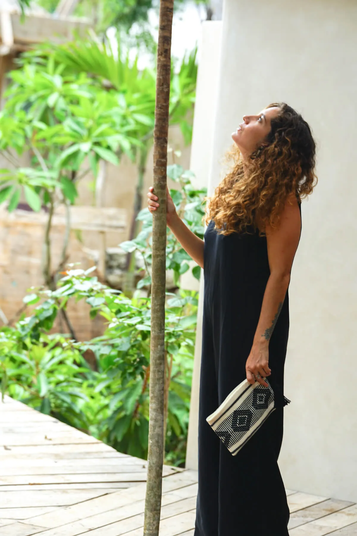 PANAREA Linen Jumper - Black